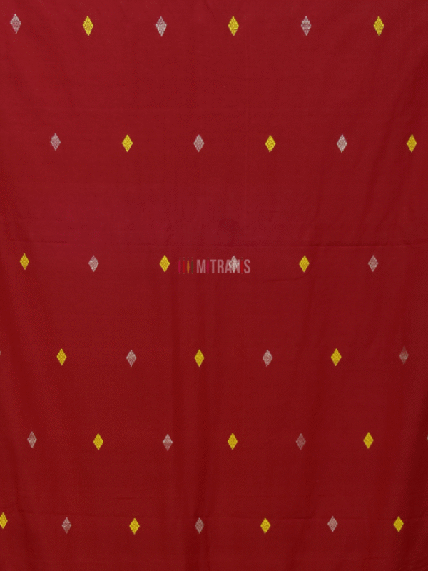 Assam Paat by Eri Silk Saree Red | Mitranis