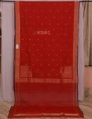 Cotton By Cotton Vermillion Red Banarasi