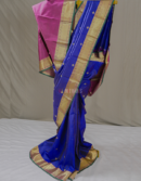 Bluish Purple Pure Zari Kanchipuram Silk Saree | Mitranis