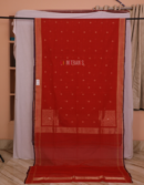 Cotton By Cotton Vermillion Red Banarasi