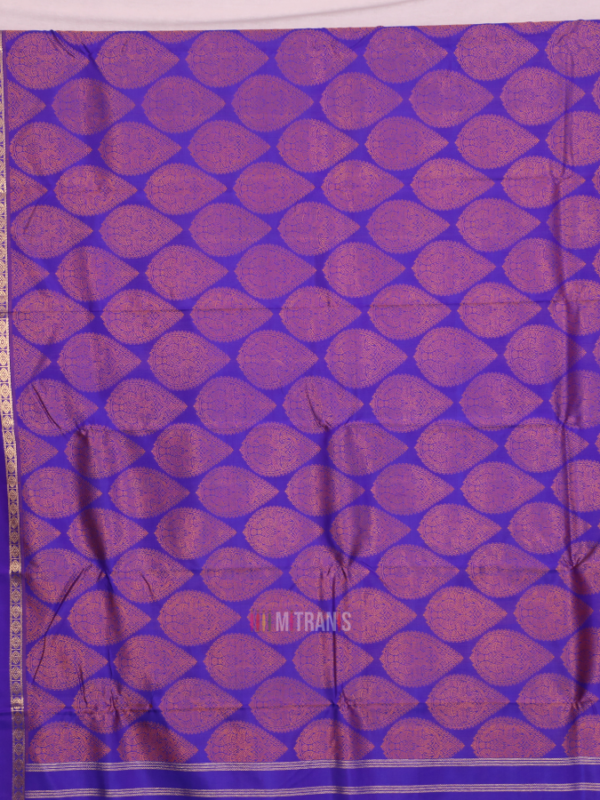 Dark Blue Kanchipuram Silk Saree