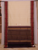Cream Kanchipuram Silk Saree