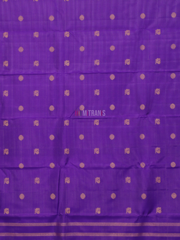 Persian Blue Vaira Oosi Kanjivaram Silk Saree