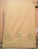 Tussar Cotton Needle Jamdani Pastel Green Saree