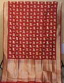 Double Katan Benarasi Reddish Maroon
