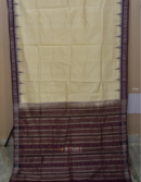 Sambalpuri Fine Twisted Tussar Saree Wine Red