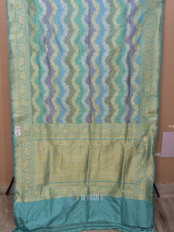 Rangkat Katan Benarasi Sea Green