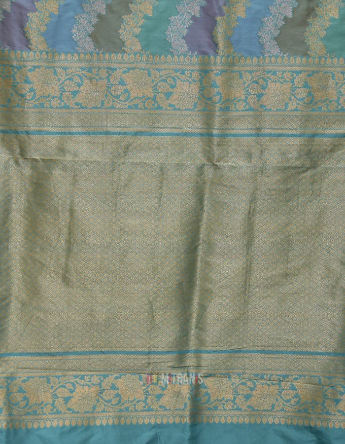 Rangkat Katan Benarasi Sea Green