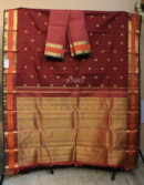 Pure Zari Kanjivaram Maroon Saree