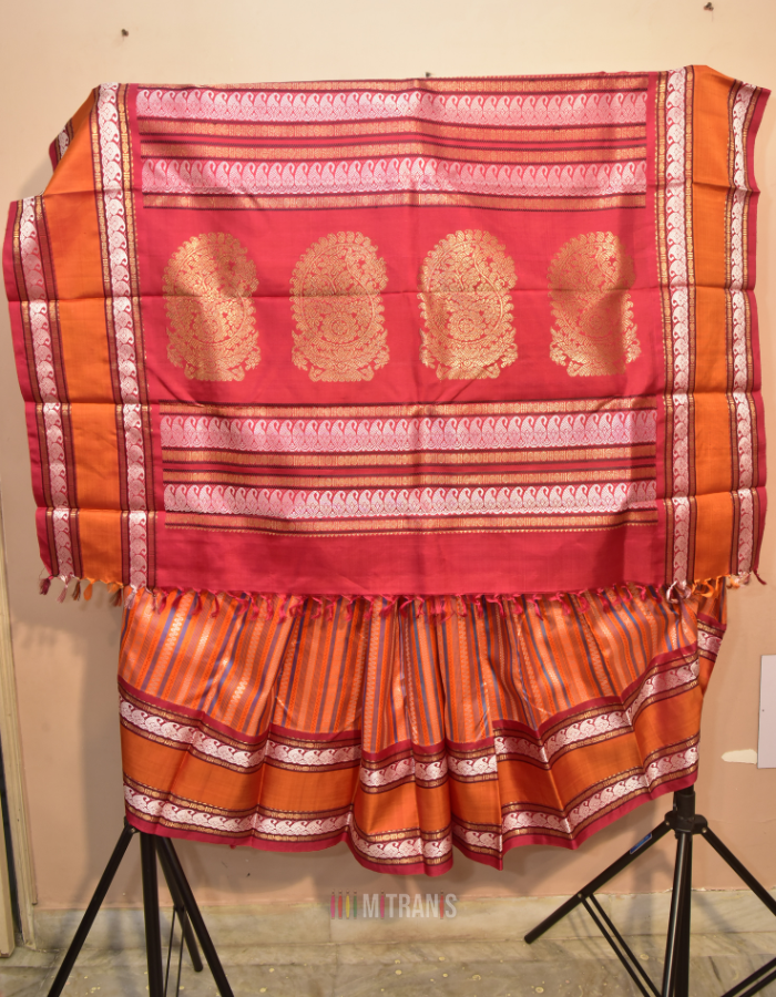 Pure Zari Kanjivaram Brocade Saree