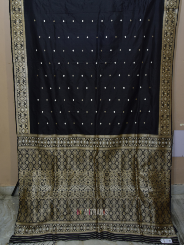 Assam Mulberry by Mulberry Black Saree