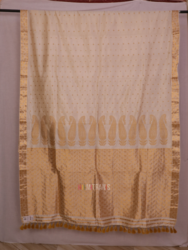Assam Toss by Paat Cream Saree