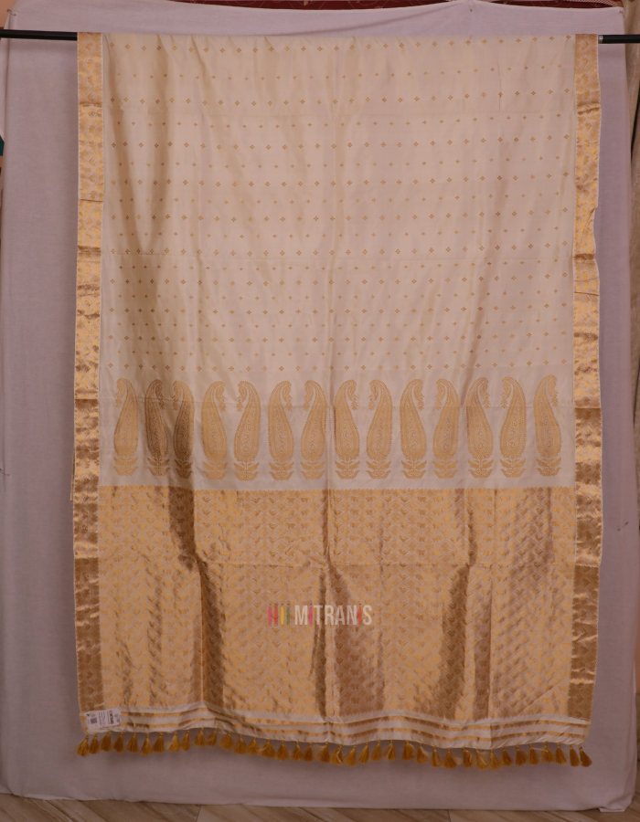 Assam Toss by Paat Cream Saree