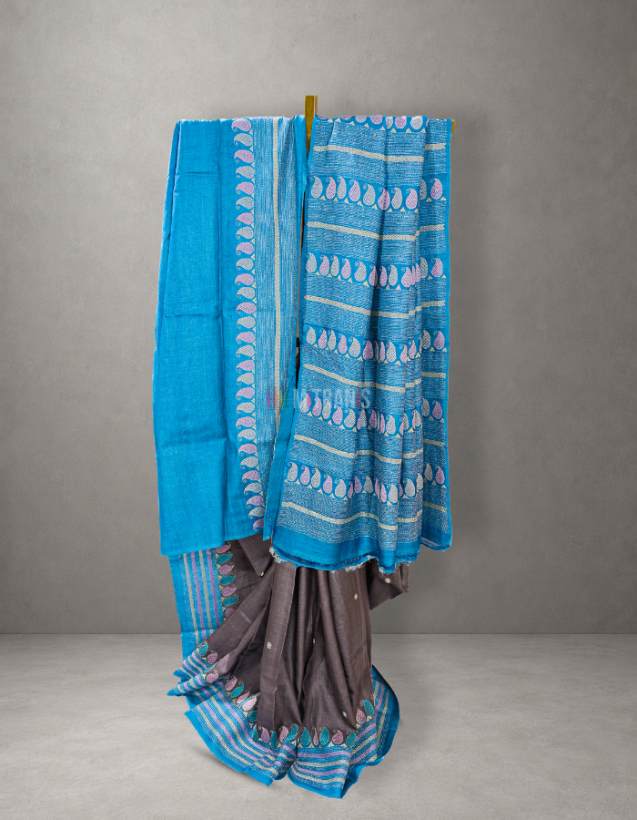 Kantha Stitch Sarees - Authentic Handmade Collection | Mitranis