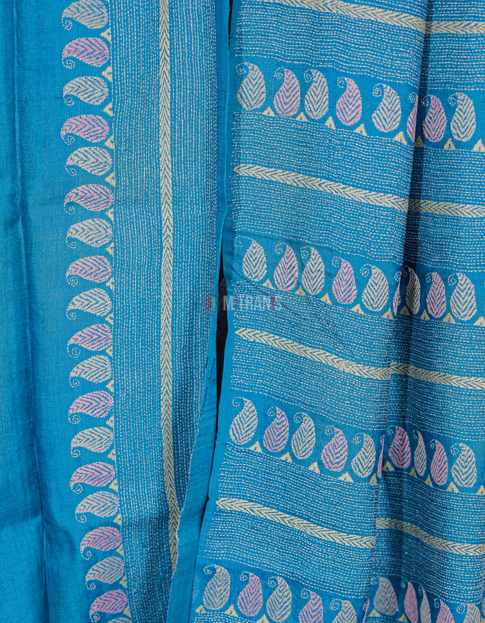 Kantha Stitch Sarees - Authentic Handmade Collection | Mitranis