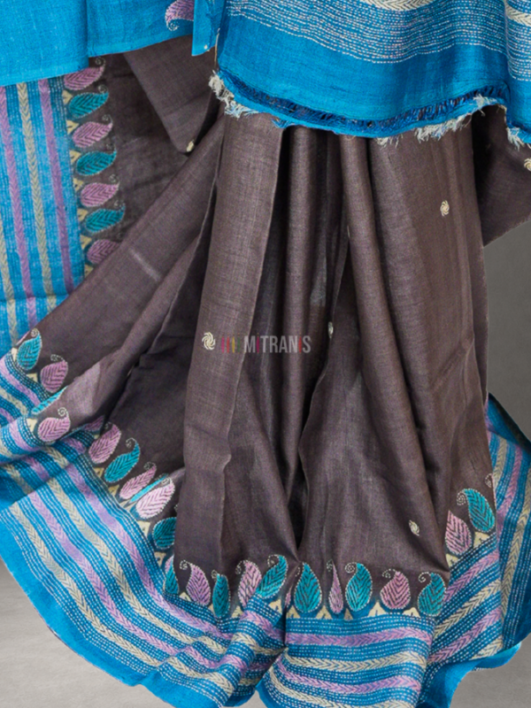 Kantha Stitch Sarees - Authentic Handmade Collection | Mitranis