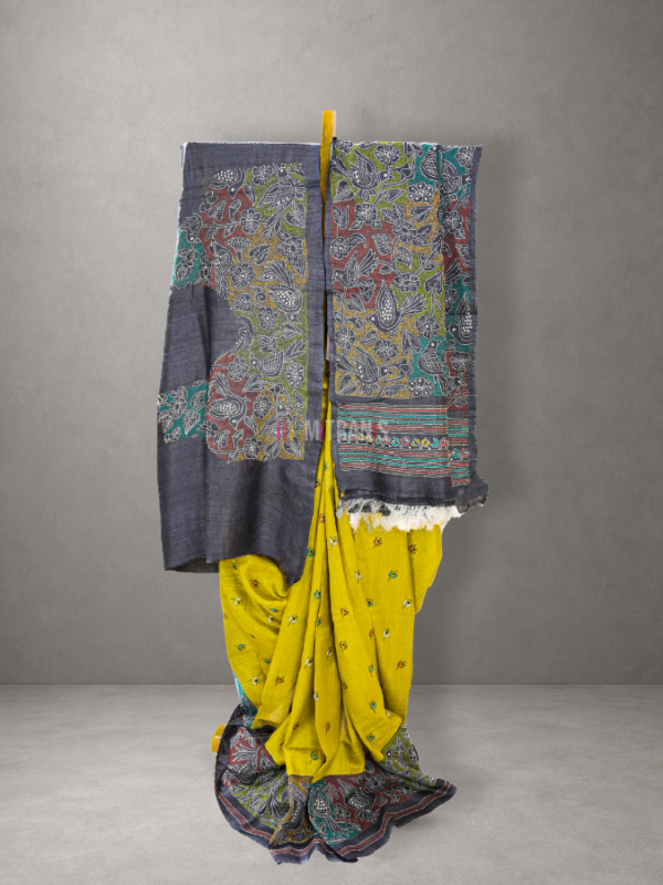 Kantha Stitch Sarees - Authentic Handmade Collection | Mitranis