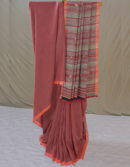 Black Maroon Bhujodi Kala Cotton Saree | Mitranis
