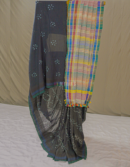 Bandhani Bhujodi Tussar Cotton Saree | Mitranis