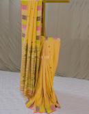 Orange Pink Dual Tone Assam Silk Saree with Multicolour Butis | Mitranis