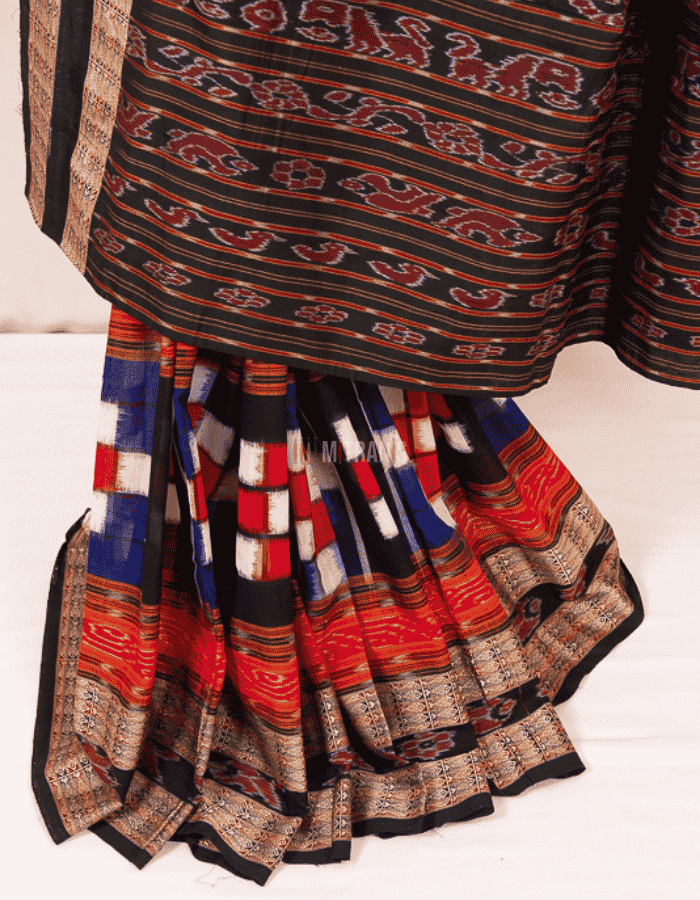Black Bichitrapuri Sambalpuri Cotton - Image 2