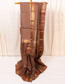 Green Red Brown Pure Zari Kanjeevaram