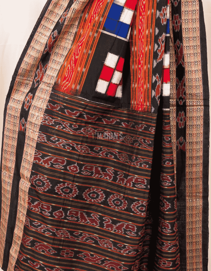 Black Bichitrapuri Sambalpuri Cotton - Image 3