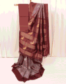 Dark Marron Pure Zari Kanjeevaram