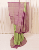 Pastel Green Pure Zari Kanjeevaram