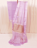 Soft Lilac Pure Silver Zari Kota Doria